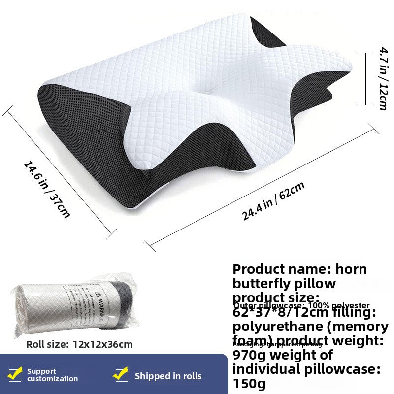 almohada cervical ergonómica de espuma viscoelástica