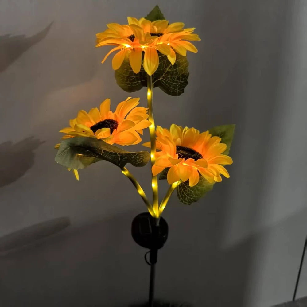 Girasol luminoso con energía Solar