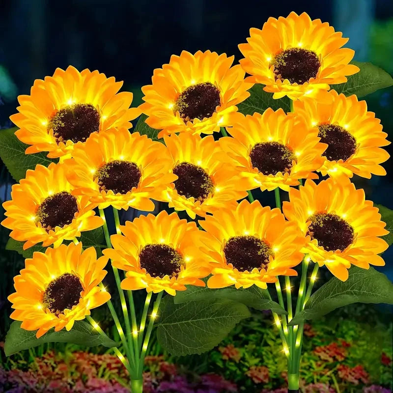 Luz Solar de Girasol para Jardin