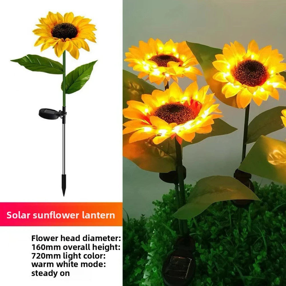 Luz Solar de Girasol para Jardin