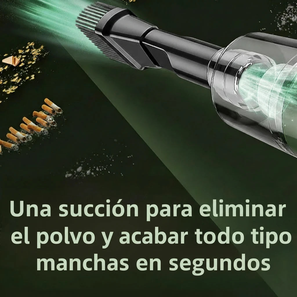 Aspiradora de Mano Inalámbrica 2 en 1 con Pantalla Digital para Coche y Hogar