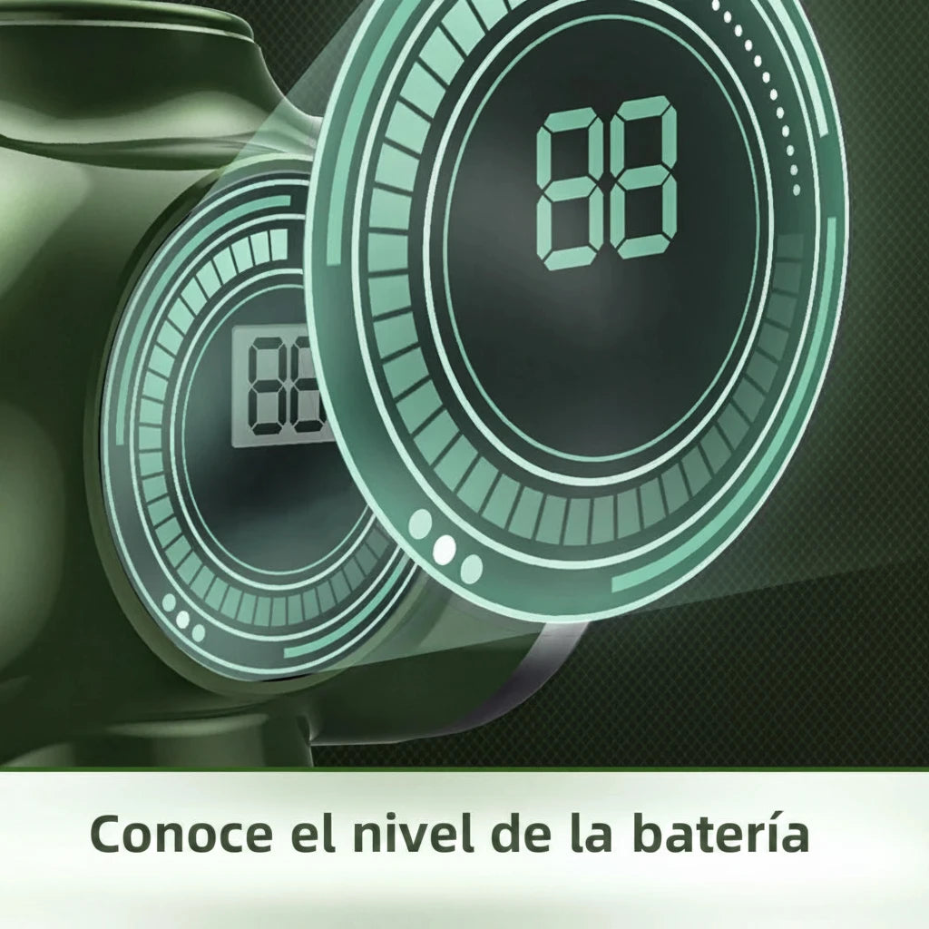 Aspiradora de Mano Inalámbrica 2 en 1 con Pantalla Digital para Coche y Hogar