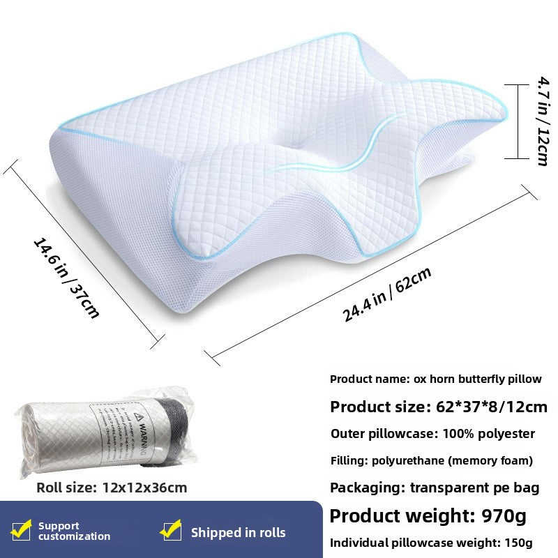 almohada cervical ergonómica de espuma viscoelástica