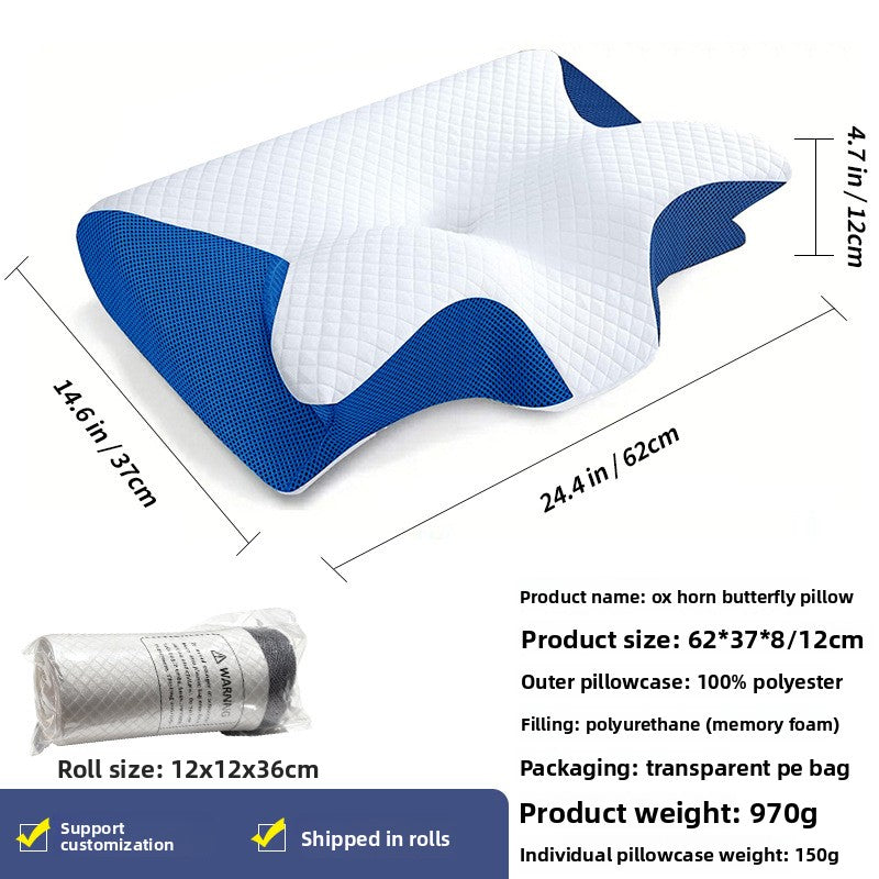 almohada cervical ergonómica de espuma viscoelástica