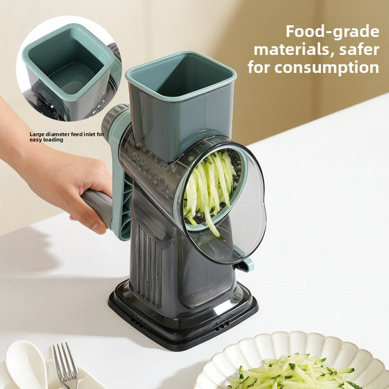 Rallador-cortador de alimentos 3 en 1