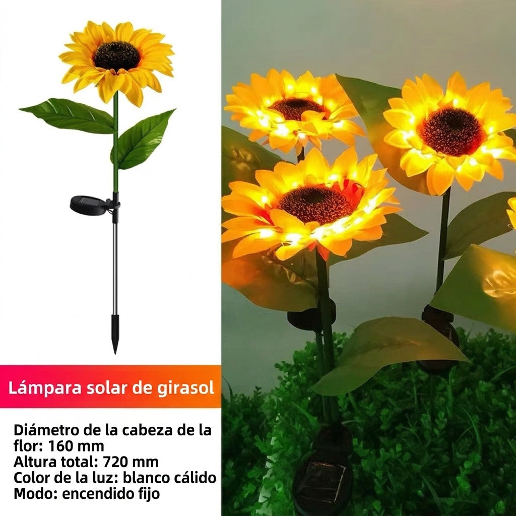Girasol luminoso con energía Solar