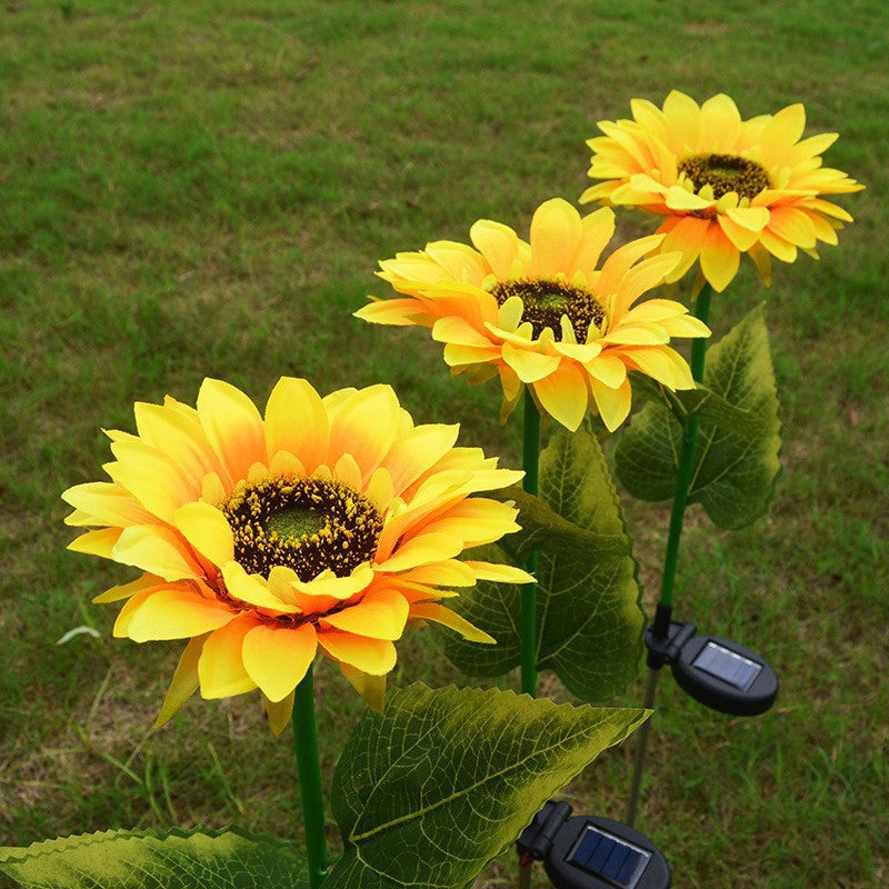 Girasol luminoso con energía Solar
