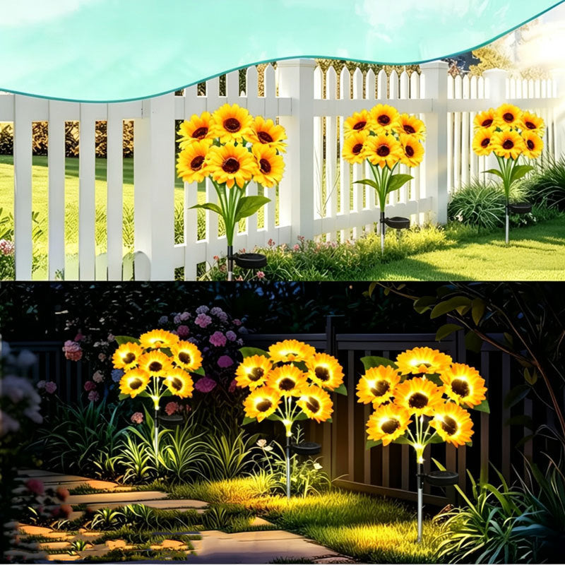 Girasol luminoso con energía Solar
