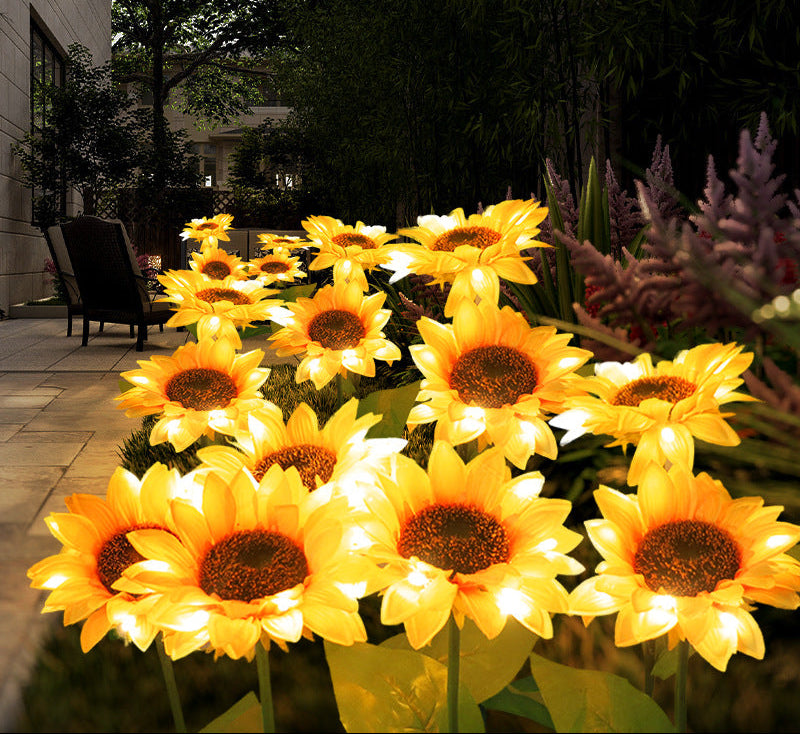 Girasol luminoso con energía Solar