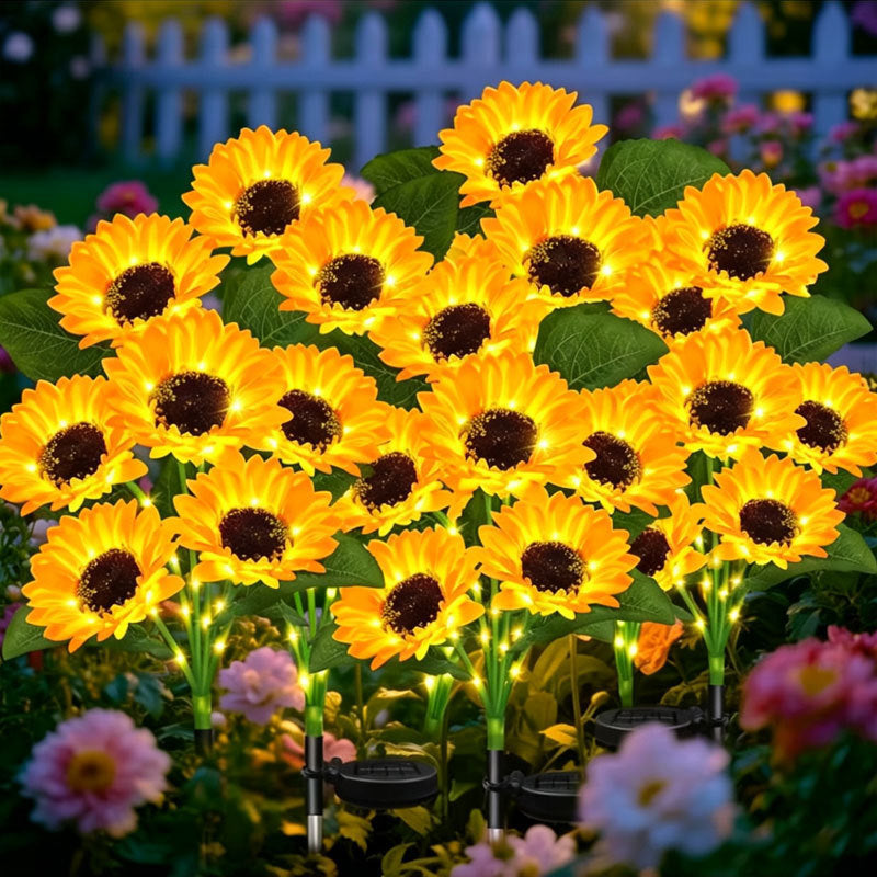Girasol luminoso con energía Solar