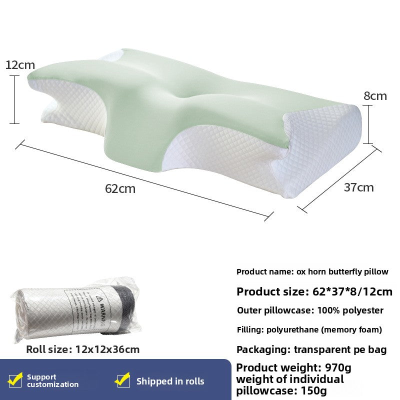 almohada cervical ergonómica de espuma viscoelástica
